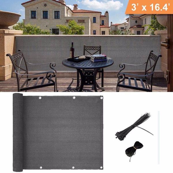 

fencing, trellis & gates balcony garden fence cover shelter privacy screen sewing buckle outdoor awning wind sunshade net for balconys swimm