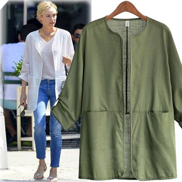 

women's jackets 2021 rushed bomber jaqueta feminina jaquetas feminino autumn long sleeve fund cardigan loose coat neck sunscreen clothe, Black;brown