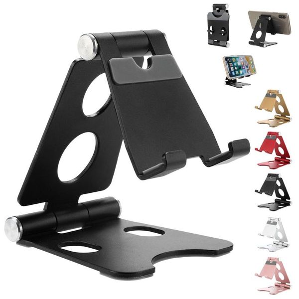 

cell phone mounts & holders mobile holder stand universal foldable portable support bracket metal stents for xs 8 l0526