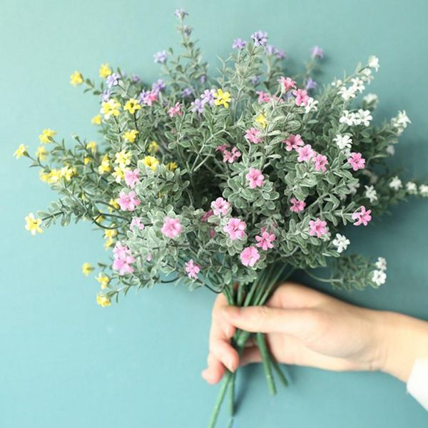 

decorative flowers & wreaths green grass plants artificial babysbreath wedding home christmas decor flower party office,