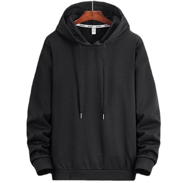

men's hoodies & sweatshirts hoodie sweatshirt men autumn casual long sleeve solid color sports male oversize loose hip hop streetwear, Black