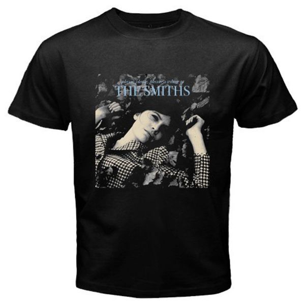 

the smiths please please please men's black t-shirt size s-3xl, White;black