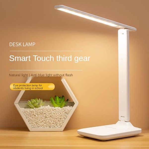 

table lamps led eye protection desk lamp touch dimming color usb charging learning children's bedroom bedside