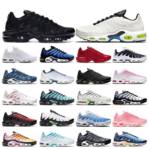 

2022 plus tn shoes men outdoor sneakers triple white black oreo hyper blue graphic prints persian violet neon green worldwide sports women t