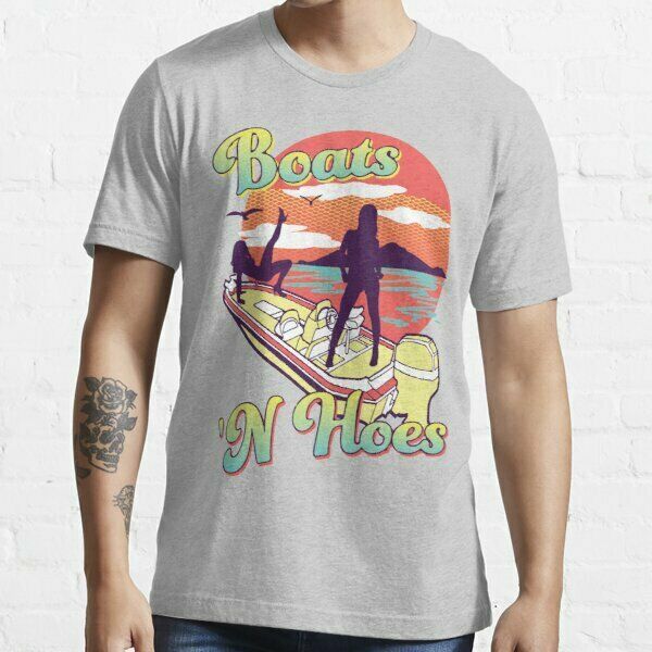 

boats and hoes t-shirt size s-5xl gift for fans, White;black