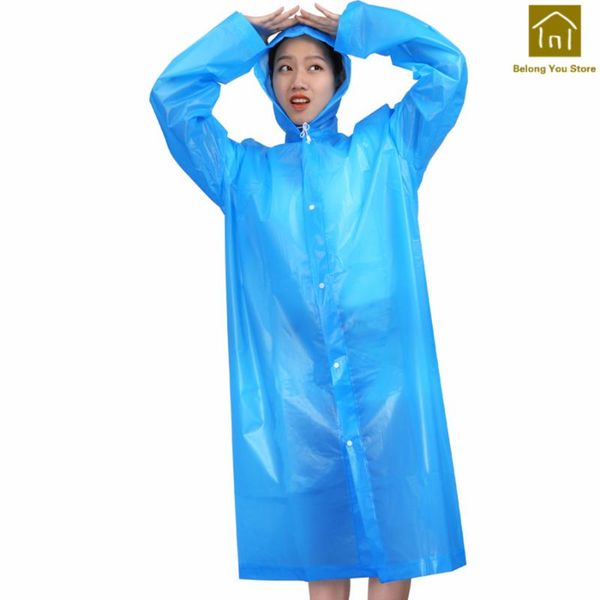 

hiking outdoor transparent safe rain poncho polyester cover raincoat de adultos waterproof raincoats gear wkr038, Red;brown