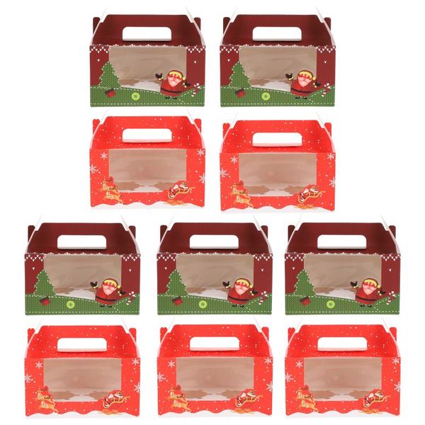 

gift wrap 10pcs cupcake boxes decorative dessert cases containers (assorted color)