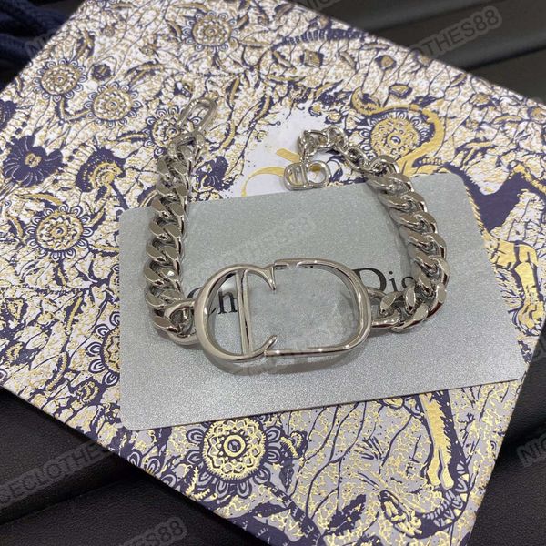 

d multi-layer letter necklace dijia net red cd bracelet silver fashion hip jewelry