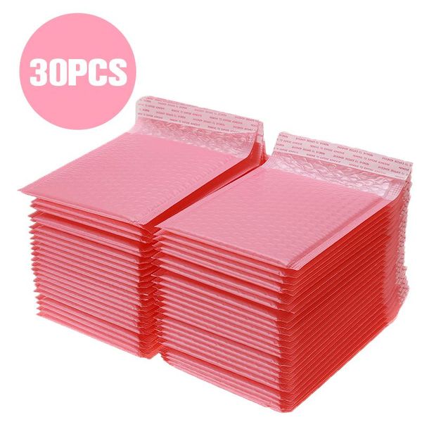 

gift wrap 30/50pcs different specifications bubble mailers padded envelopes pearl film present mail envelope bag black/pink