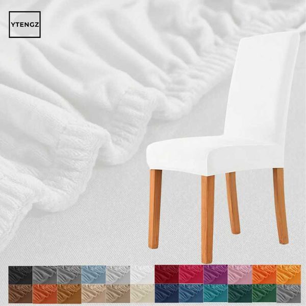 

1/2/4pcs dining velvet chair cover stretch elastic slipcovers case restaurant for weddings banquet el covering covers