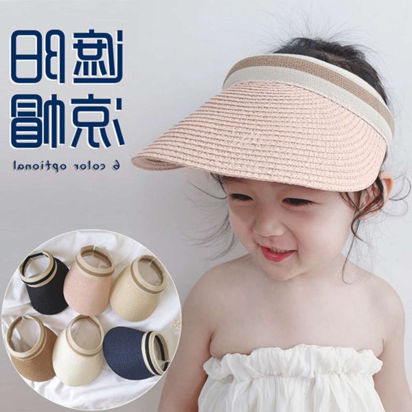 

baby boys' sun children's open girls' cool hat summer tide, Yellow