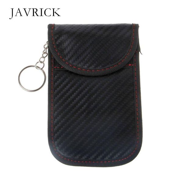 

keychains faraday bag anti theft rfid key fob security box pouch for car ring parties decoration men women gift, Silver