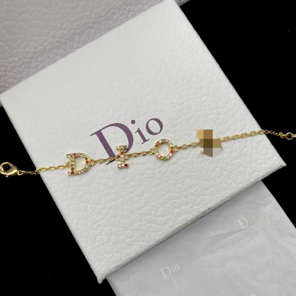 

family's new full diamond letter bracelet, Black