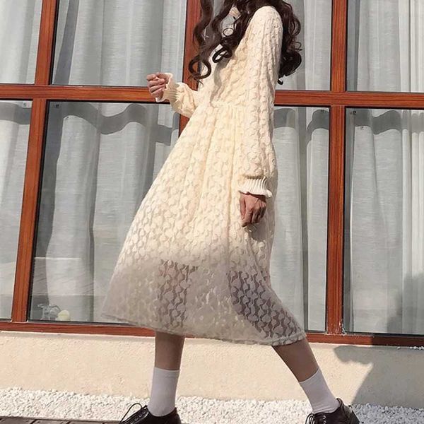 

lace fungus embroidery doll dres's dresses japanese harajuku ulzzang female korean kawaii cute clothing for wome 210601, Black;gray
