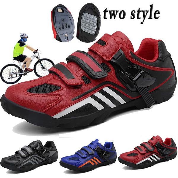 

cycling shoes spd profrssional cleat pedal outdoor self-lock bike sapatilha ciclismo racing road bicycle sneakers men footwear, Black