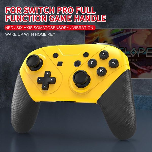 

game controllers & joysticks 1pc wireless switch pro controller gamepad with nfc 6-axis gyroscope for switch/pc/steam joystick