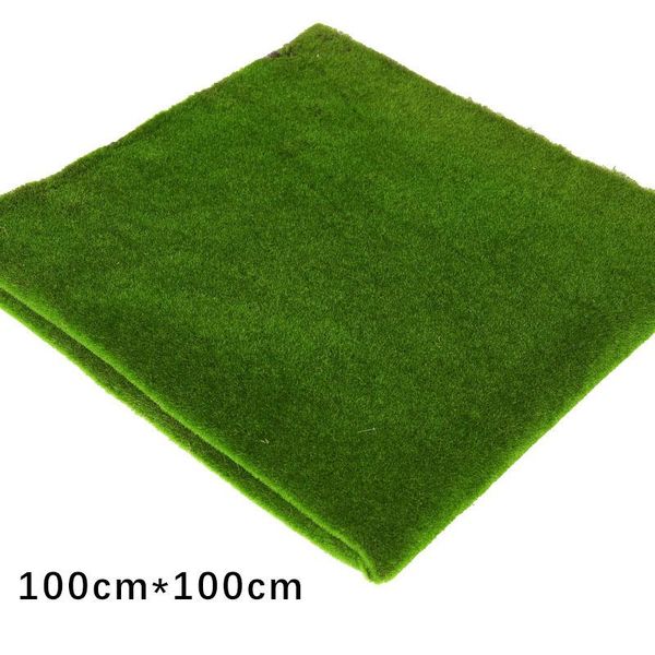 

a-green thick artificial moss turf for home room floor wall diy wedding decor decorative flowers & wreaths