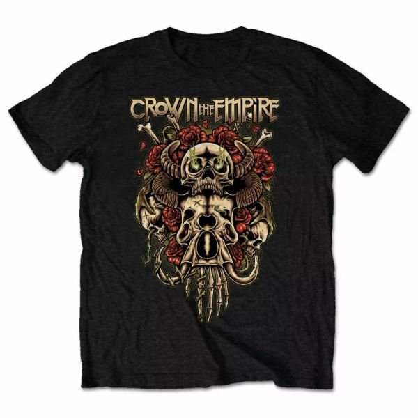 

crown the empire sacrifice licensed men t-shirt, White;black