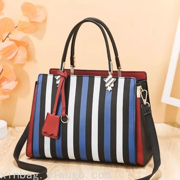

fashion vertical pattern versatile casual shoulder women's bag 12844