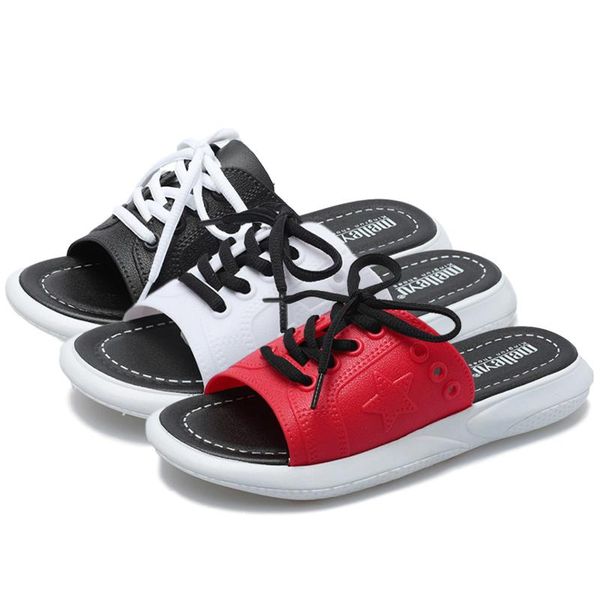 

slippers fashion women 2021 summer casual white bow tie laides flat shoes wear-resistant word red beach sandals female, Black