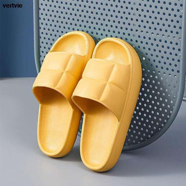 

vertvie eva anti-slip slippers women bathroom outdoor shoes slides summer indoor home household bath sandals men, Black