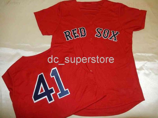 Maglia da baseball personalizzata CHRIS SALE Cool Base Punto ROSSO Qualsiasi nome Numero Uomo Donna Maglia da baseball giovanile