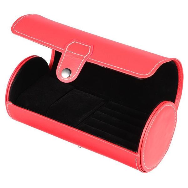 

watch boxes & cases 1 pc storage case fashion roll box pu jewelry packing, Black;blue