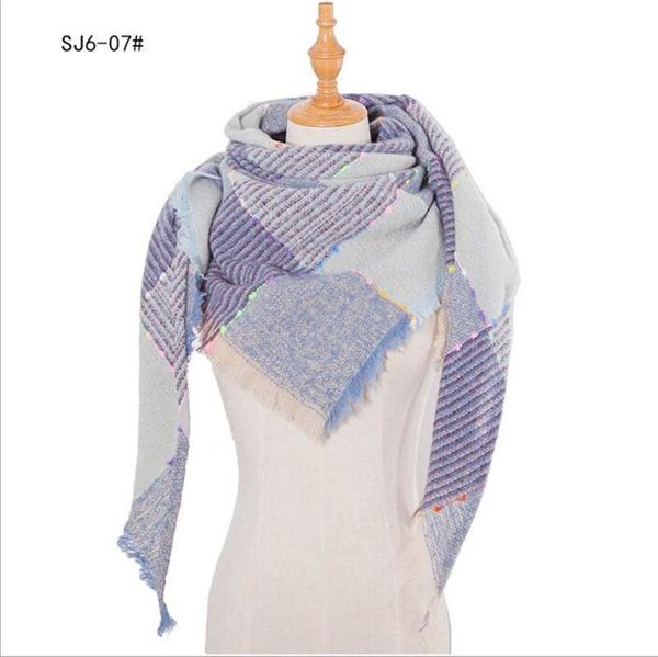 

scarves 2021 increase thicken scarf tassel lady's shawl solid color keep warm bib bandana foulard femme hijab women, Blue;gray