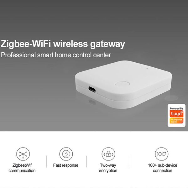 

smart home control tygwz-01 wireless tuya gateway zigbee 3.0 to wifi life app host hub compatible alexa google