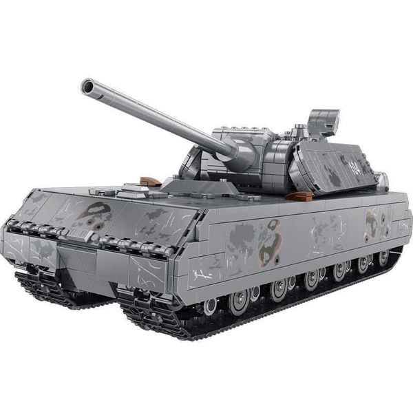 Военные 2127 шт. немецкий Panzer VIII Maus танк Building Block армейский солдат Leopard 2 основные боевые кирпичи дети детские игрушки подарки Q0624