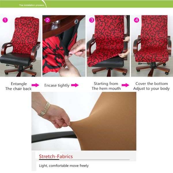 

chair covers elasticity stretch office computer cover side arm seat protector