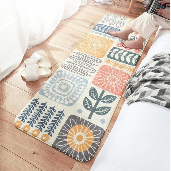 

carpets modern simple mat carpet home bedroom bedside rug lambskin non-slip foot pad window sill thick soft