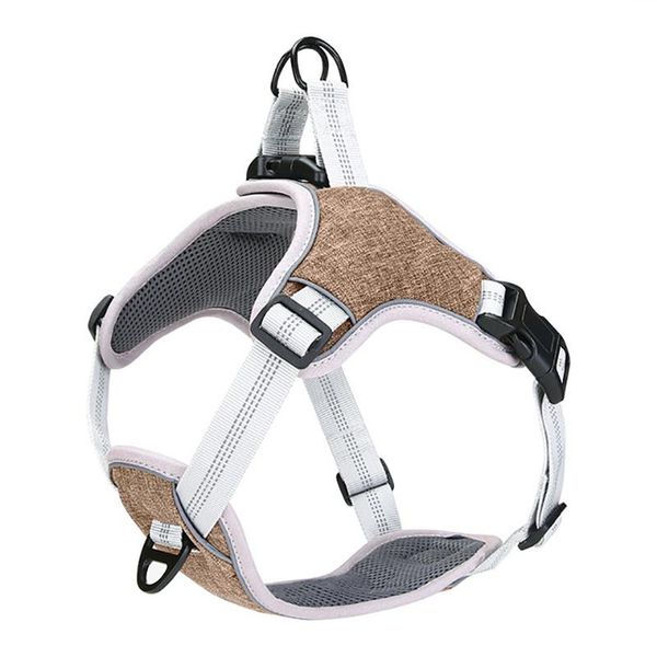 

dog collars & leashes harness vest training for chihuahua puppy soft mesh pet dogs cats petshop collar cat chest strap
