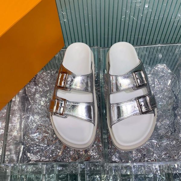 

slippers 2012 opened toe female desigenr genuine leather woman slides sandals for women 2021 flip flops man, Black