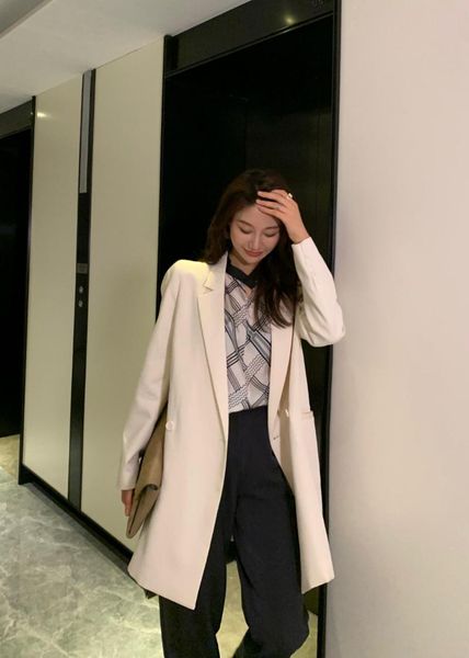 

women's suits & blazers garbociaga one button lapel outline suit, White;black