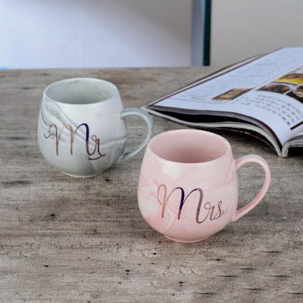 

mugs color glaze letter ceramic big belly coffee mug home office school milk tea water cup drinkware daily couple gift
