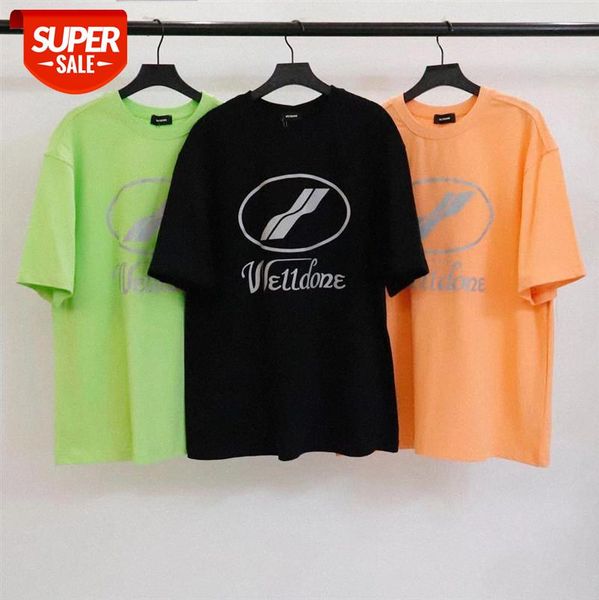 

3n reflective logo short-sleeved men and women in the same batch #ks3s, White;black