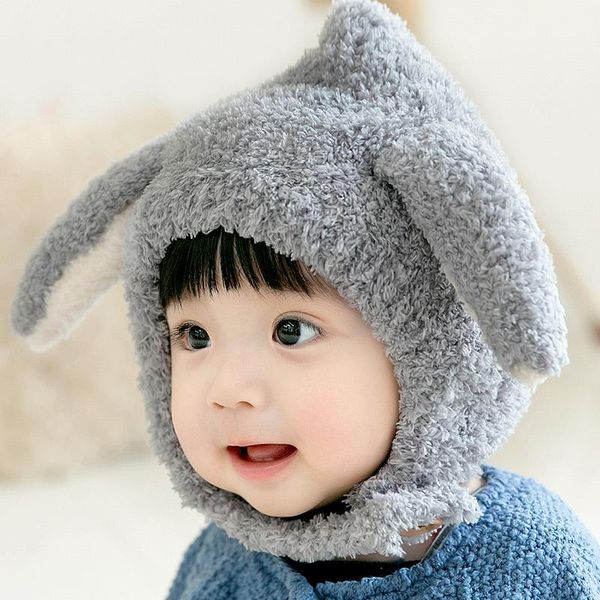 

caps & hats winter for kids girls boys baby ears knitted hat children crochet warm with hooded scarf set