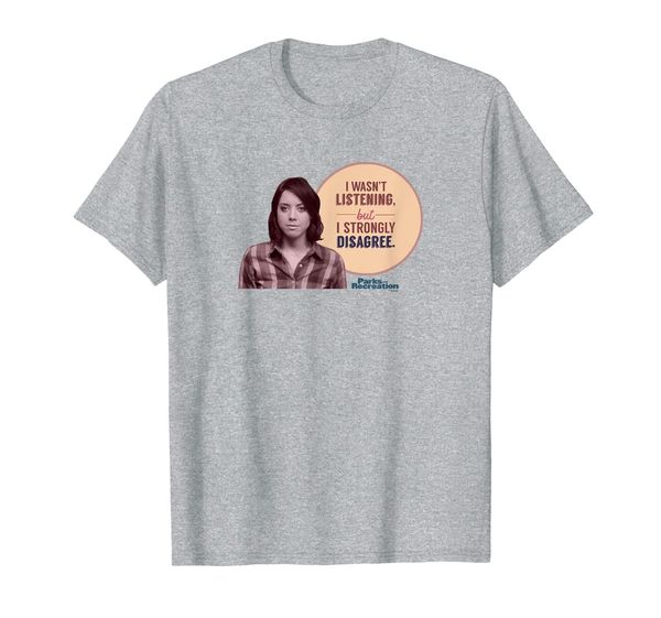 

parks and recreation i strongly disagree april ludgate tee, White;black