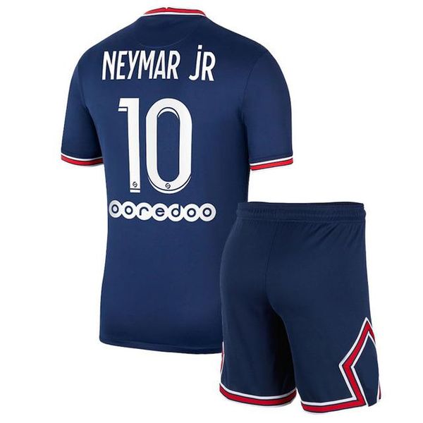 

men's casual shirts 2021-2022 parises mbappe neymar jr icardi verratti kimpembe 2022 kids kit t-shir, White;black