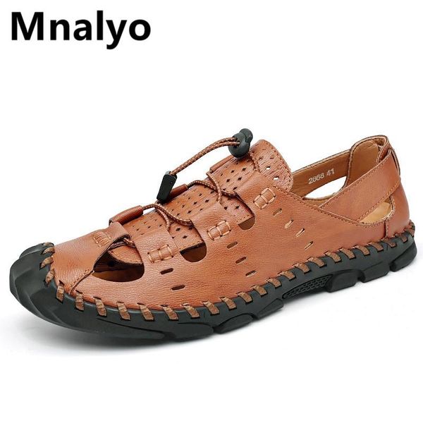 

sandals men summer beach comfort casual shoes breathable roman big size, Black