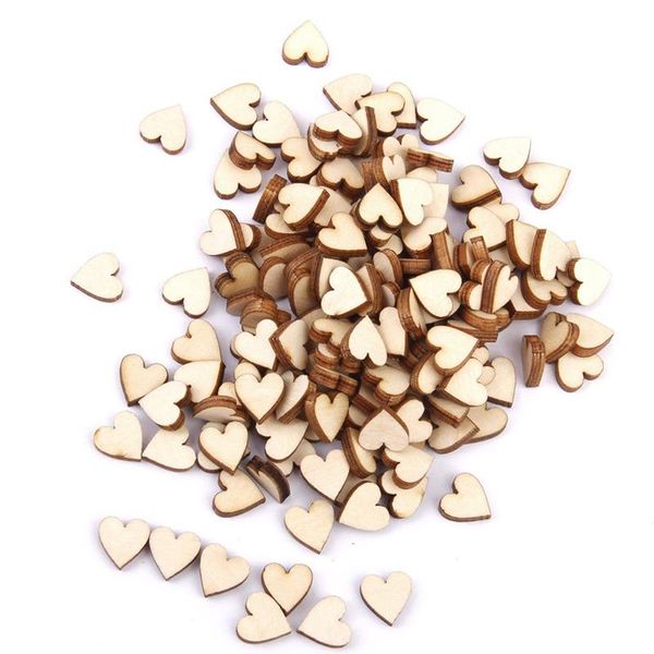 

decorative objects & figurines linden wood blank peach heart ornament for diy 10mm 200 pcs.