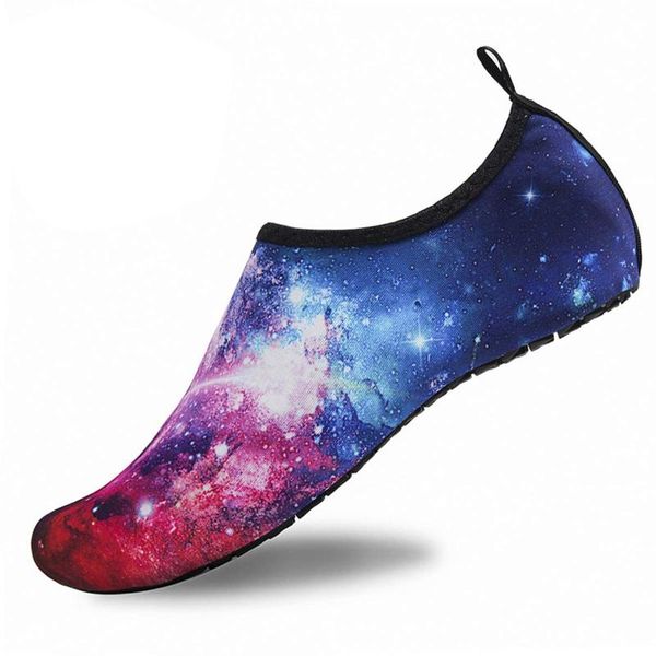 

sandals sneakers summer water shoes men beach upstream aqua quick dry river sea slippers diving drop, Black