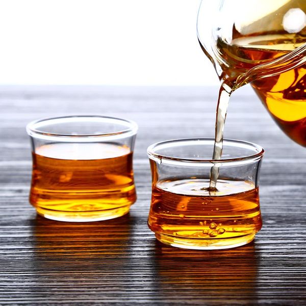 

wine glasses 6pcs glass cup set 40ml chinese mug creative drinkware