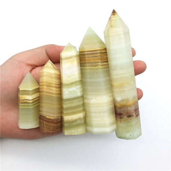 

decorative objects & figurines beautiful 1pc natural afghanistan jade point reiki obelisk tower wand mineral crystal healing decor quartz cr
