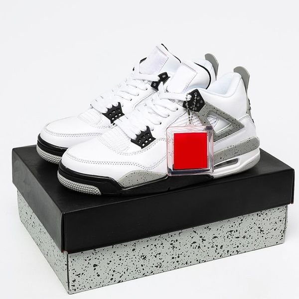 

sport with jumpman white cement basketball shoes quality designers design box. running sneakers 4s luxurys trainers men og 4 gsvoi