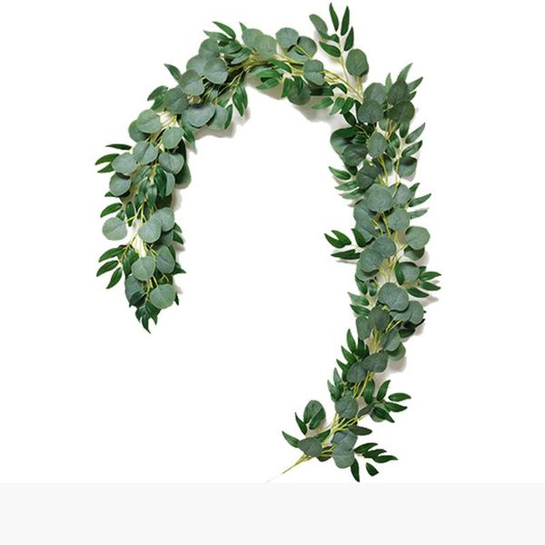 

eucalyptus wedding decoration artificial plants green vines rattan encrypted silk flower decorative flowers & wreaths