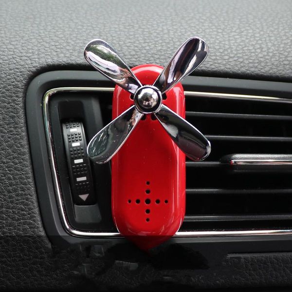 

car air freshener mini rotating propeller outlet fragrance vent clip for auto interior accessories solid perfume