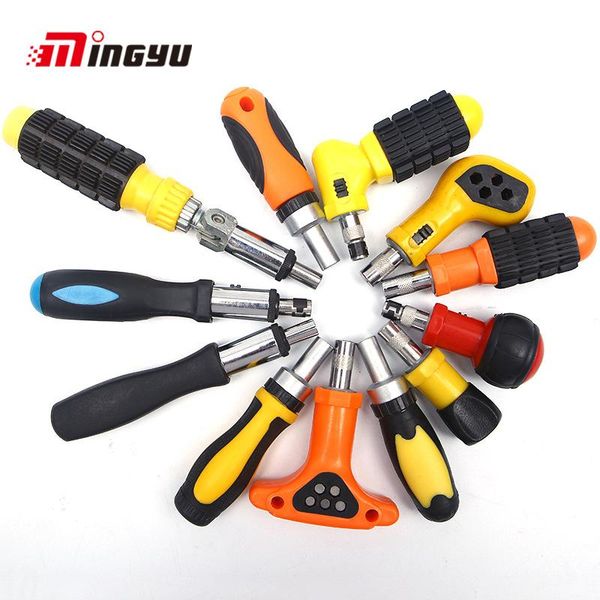 

hand tools 1pc 1/4" 6.35mm screwdriver bits ratchet holder handle multi-function non-slip adjustable hex bit driver for household tool