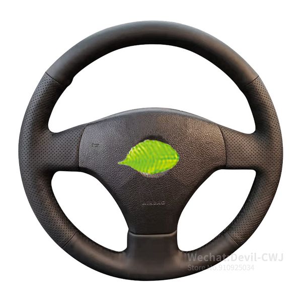 

alcantara leather steering wheel cover for vw jetta bora hand-stitch 2005 2006-2012 2007 2008 2009 2010 car interior accessories